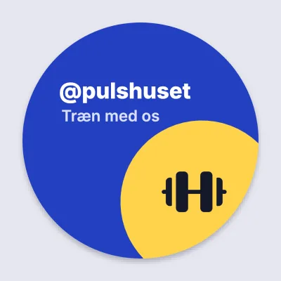Fitness-profil med gul skive