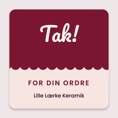 Tak med takket kant