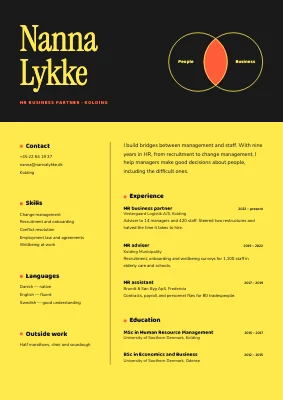 HR business partner CV