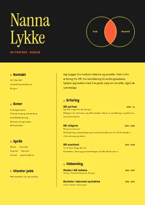 CV for HR-forretningspartner