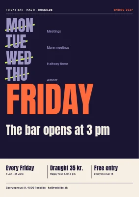 Friday bar at Hal 9, Roskilde