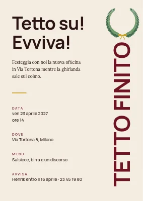 Festa del tetto a Ribe — invito