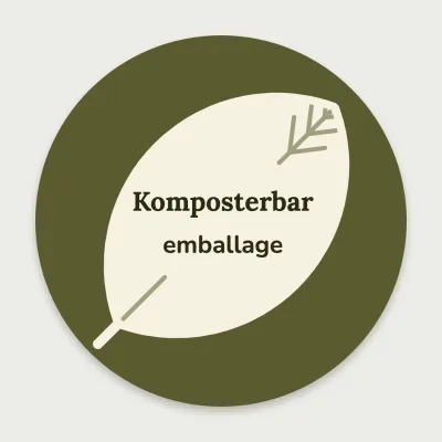 Komposterbar, stort blad