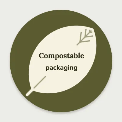 Compostable, big leaf