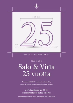 Vastaanottokutsu — 25-vuotisjuhla