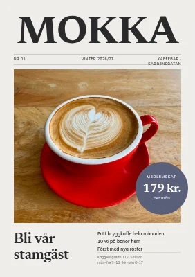 Kaffebar — omslag till medlemstidning