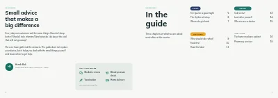 Pages 2–3 of Health guide from a pharmacy – 20 pages