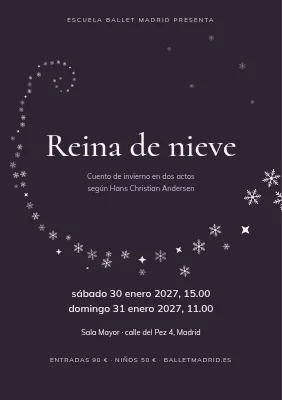 Espectáculo de ballet — La reina de las nieves