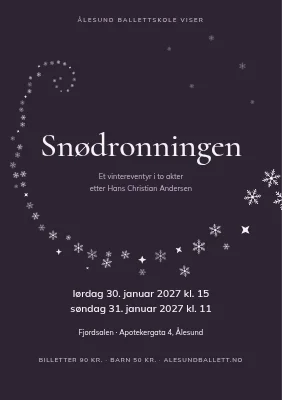 Balletoppsetning — Snødronningen