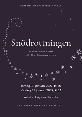 Balettföreställning — Snödrottningen