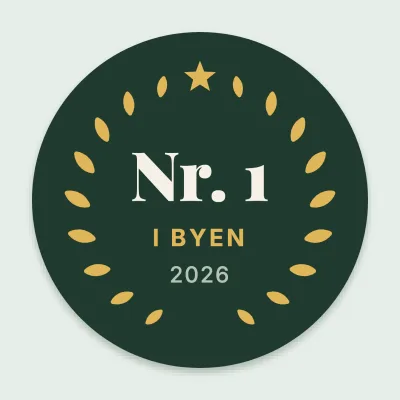 Nummer 1 med laurbær