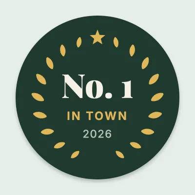 Number one with laurels
