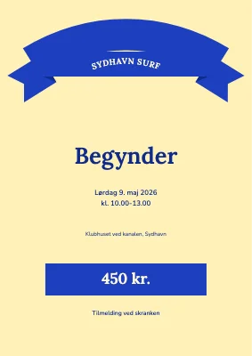 Surfkursus i Sydhavn