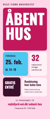 Roll-up til universitet — åbent hus