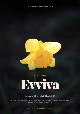 Cresima — cartello di benvenuto come poster di un film retrò