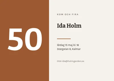 Turning 50 on Møllestien