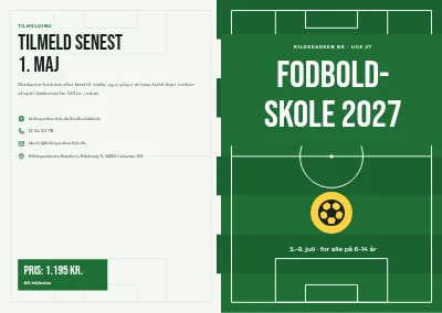 Omslag af Fodboldskole om sommeren – 8 sider