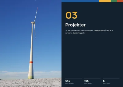 Side 26–27 af Årsrapport for energiselskab – 48 sider