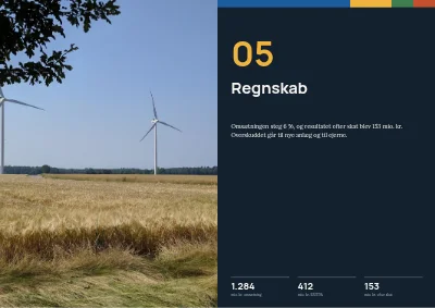 Side 38–39 af Årsrapport for energiselskab – 48 sider