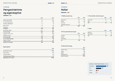 Side 42–43 af Årsrapport for energiselskab – 48 sider