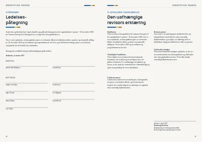 Side 44–45 af Årsrapport for energiselskab – 48 sider