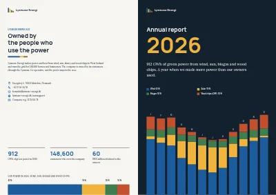 Cover of Annual report for an energy company – 48 pages