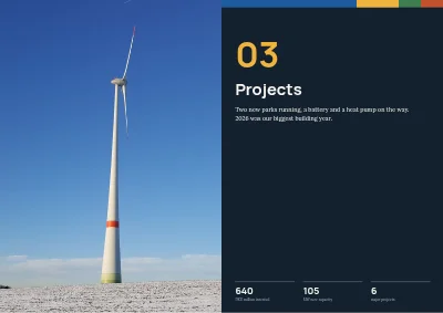 Pages 26–27 of Annual report for an energy company – 48 pages