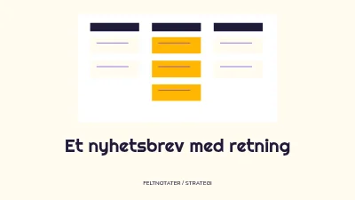 Side 1 av Et nyhetsbrev med retning