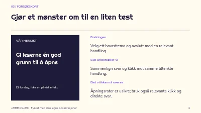Side 4 av Et nyhetsbrev med retning