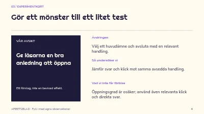 Sida 4 av Ett nyhetsbrev med riktning