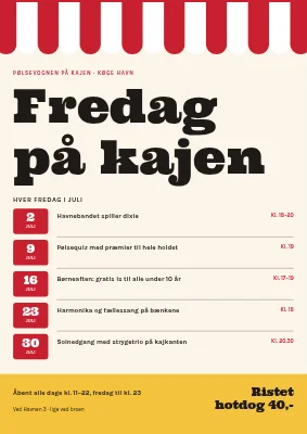 Pølsevogn ved havnen i Køge