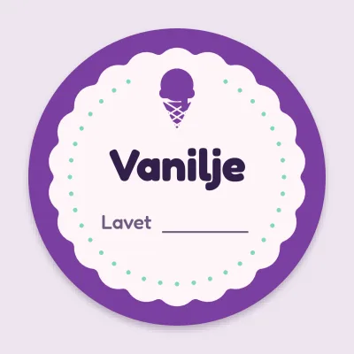 Is med vaffelkant