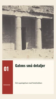 Gatens små detaljer · Fotobillett