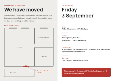 Seite 2 von Reception in new premises