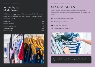 Side 2 af Modebutikkens nye kollektion