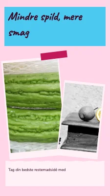Mindre spild, mere smag · Pastelscrapbog