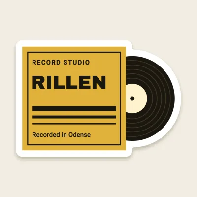 The record in its sleeve