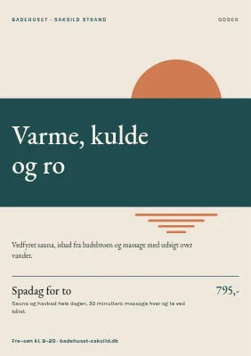 Sauna og havbad ved Saksild Strand