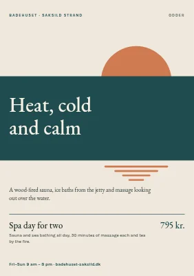 Sauna and sea bathing at Saksild Strand