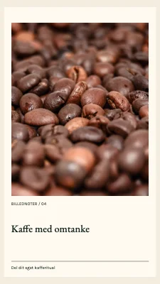 Kaffe med omtanke · Arkivramme