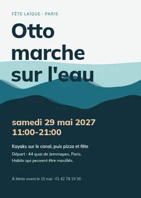 Non-confirmation — kayaks et vagues en papier