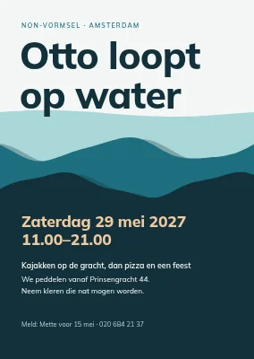 Niet-vormsel — kajaks en papieren golven