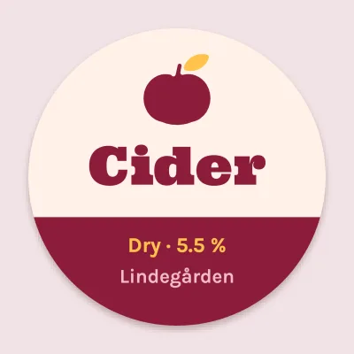 Cider from the orchard