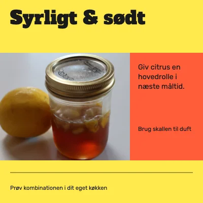 Syrligt & sødt · Madmarked