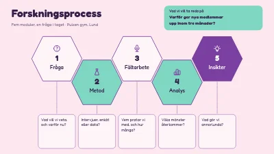Forskningsprocess i fem moduler