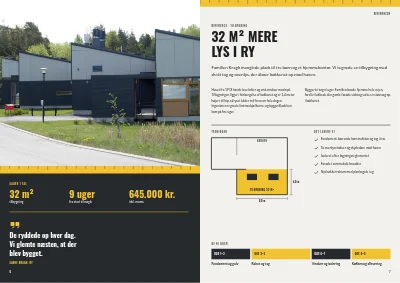 Side 6–7 af Brochure for tømrerfirma – 12 sider