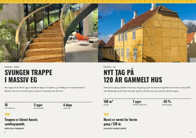 Side 8–9 af Brochure for tømrerfirma – 12 sider
