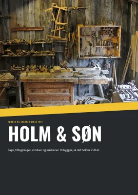 Brochure for tømrerfirma – 12 sider