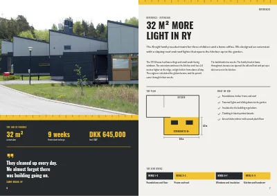 الصفحات 6–7 من Carpentry firm brochure – 12 pages