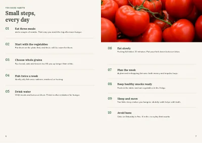 Pages 6–7 of Nutrition guide from a dietitian – 24 pages